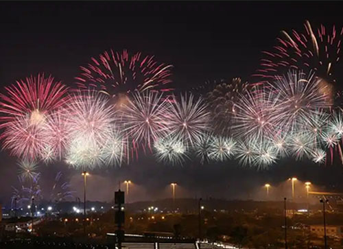 镇安县焰火晚会